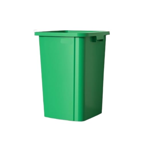 AILIUXIAOYAN Mülleimer, Großer quadratischer Mülleimer for Gewerbe und Privathaushalte, Hygieneeimer ohne Deckel Küchenmülleimer(Green,30L) von AILIUXIAOYAN