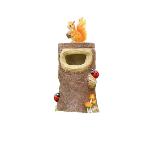 AILIUXIAOYAN Mülleimer für draußen Cartoon Fiberglass Trash Can - Outdoor Decorative Garbage Bin for Scenic Spot & Commercial Use von AILIUXIAOYAN
