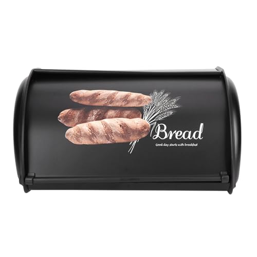 AILOOCEDI Brotkasten aus Edelstahl mit Großem Fassungsvermögen und Rolltür, Aufbewahrungsorganisator für die Küche, Bietet Komfort Beim Backen und Ist EIN Schönes für von AILOOCEDI
