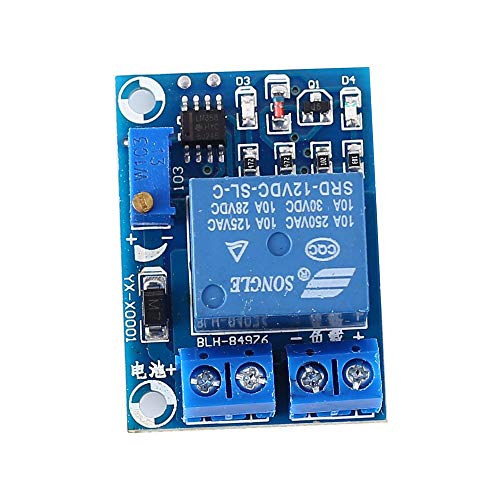 AILOVA Batterie-Unterspannungsschutzplatine, YX-X000110A Einstellbar Unterspannungsmodul zur Batteriesteuerung, Unterspannungsschutzmodul Nur für 12-V-Batterien von AILOVA