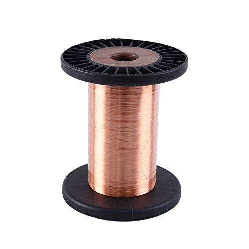 Kupferlackdraht, 0,07mm x 2700m Magnetdraht, 100g, Isoliert Wickeldraht Kupferdraht zur Herstellung eines Elektromagnet-Motormodells, Schmuckherstellung von DONGKER