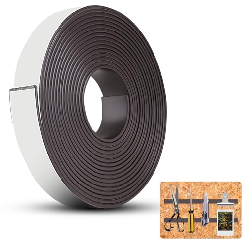 Magnetband Selbstklebend, 20mm x 4m Magnetstreifen Selbstklebend, Magnetband für Fliegengitter, Magnetband Selbstklebend Stark Für Bildschirme, Moskitonetze, Unterricht von AILUYA