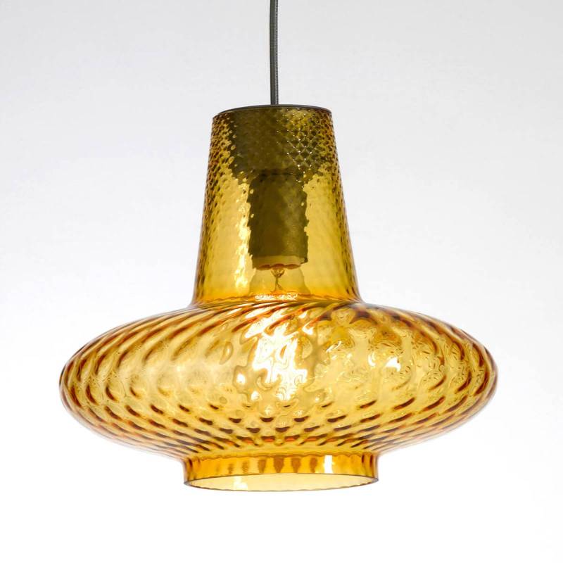 Glas-Pendelleuchte Giulietta, amber von Ailati