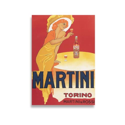 AIMA 50 x 70 cm Martini Vintage Wandposter ohne Rahmen Schlafzimmer Küche Deko Magnet AIMA 50 x 70 cm Martini Vintage Wandposter ohne Rahmen Schlafzimmer Küche Deko Magnet von AIMA
