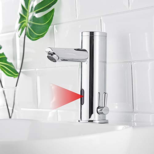 AIMADI Infrarot Sensor Wasserhahn Automatisch Mischbatterie Induktion Badarmatur Waschtisharmatur Handwaschbecken Chrom AIMADI Infrarot Sensor Wasserhahn Automatisch Mischbatterie Induktion Badarmatur Waschtisharmatur Handwaschbecken Chrom von AIMADI