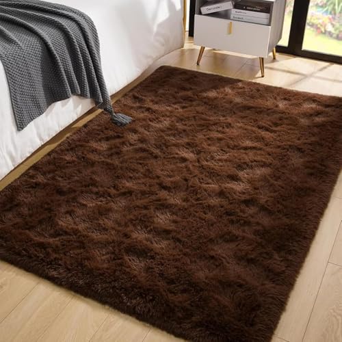 AIMECO Hochflor Teppich Wohnzimmer Carpet Kaffee 120X200cm Anti-Rutsch Extra Große Teppiche Schlafzimmer flauschig Teppiche Matte Teppichen Mädchen Schlafzimmer und Kinderzimmer AIMECO Hochflor Teppich Wohnzimmer Carpet Kaffee 120X200cm Anti-Rutsch Extra Große Teppiche Schlafzimmer flauschig Teppiche Matte Teppichen Mädchen Schlafzimmer und Kinderzimmer von AIMECO
