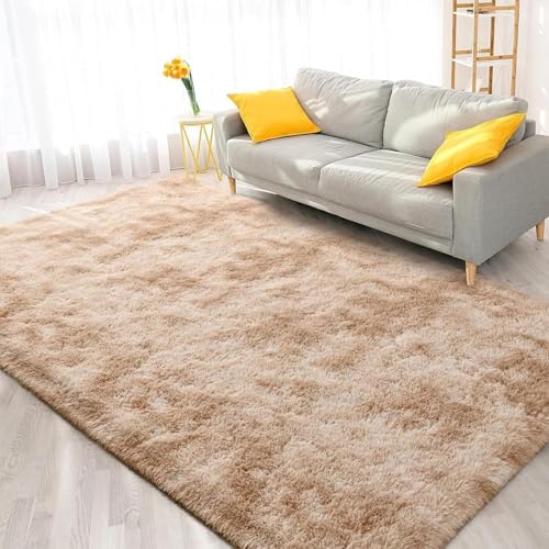 AIMECO Hochflor Teppich Wohnzimmer Carpet Tie-Dyed Hellbraun 120X200cm Anti-Rutsch Extra Große Teppiche Schlafzimmer flauschig Teppiche Matte Teppichen Mädchen Schlafzimmer und Kinderzimmer AIMECO Hochflor Teppich Wohnzimmer Carpet Tie-Dyed Hellbraun 120X200cm Anti-Rutsch Extra Große Teppiche Schlafzimmer flauschig Teppiche Matte Teppichen Mädchen Schlafzimmer und Kinderzimmer von AIMECO