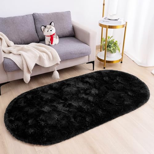 AIMECO Skandinavischer Teppich lang oval Waschbarer Teppich Memory Foam Wohnzimmerteppich Schlafzimmerteppich Kinderteppich 120x200 cm,Schwarz AIMECO Skandinavischer Teppich lang oval Waschbarer Teppich Memory Foam Wohnzimmerteppich Schlafzimmerteppich Kinderteppich 120x200 cm,Schwarz von AIMECO