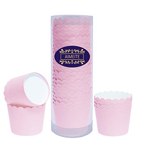 AIMEITE Muffin Förmchen Papier Cupcake Backförmchen Liners Cupcake Formen Muffin Becher Cupcake Wrappers 24 Stück (Rosa) von AIMEITE