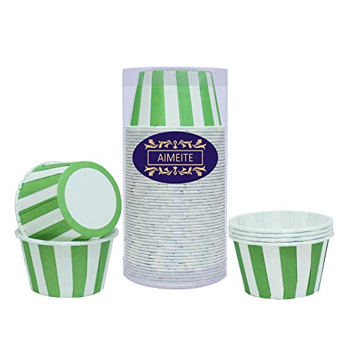 AIMEITE Muffin Förmchen Papier Liners Backformen Cupcake Formen Papier Backförmchen Cupcake Wrappers 50 Stück-Set (Grün) von AIMEITE