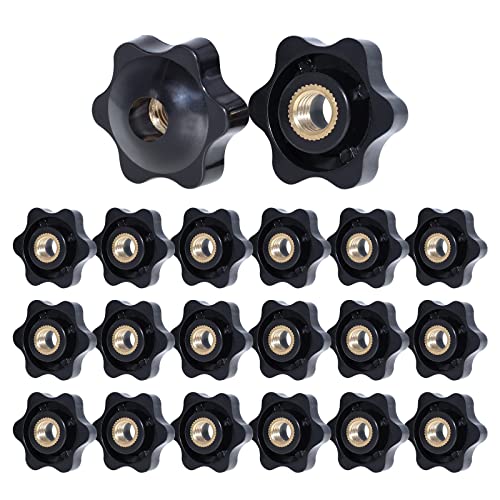AIMEKE 20 Stück Sterngriffmutter M8 × 32mm Rändelmutter, Kunststoffmutter Messing Innengewinde Sternschraube, Schraubknauf Schwarz Klemmknopf für Werkzeugmaschine Mechanische Geräte AIMEKE 20 Stück Sterngriffmutter M8 × 32mm Rändelmutter, Kunststoffmutter Messing Innengewinde Sternschraube, Schraubknauf Schwarz Klemmknopf für Werkzeugmaschine Mechanische Geräte von AIMEKE