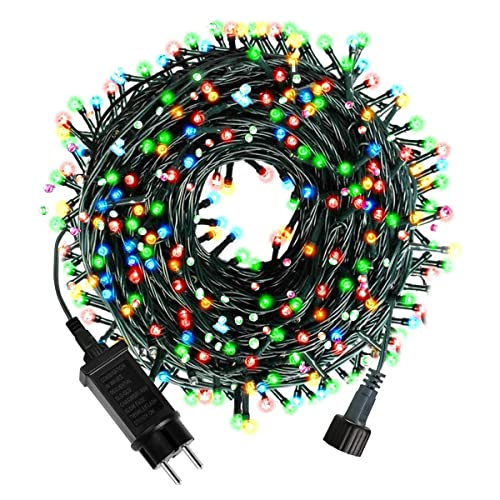 Lichterkette Außen 10m,Wasserdicht IP65 RGB Led Lichterkette Außenlichterkette weihnachtsdeko mit 8 Leuchtmodi für Party, Hochzeit, Balkon,weihnacht,halloween deko von AIMENGTE