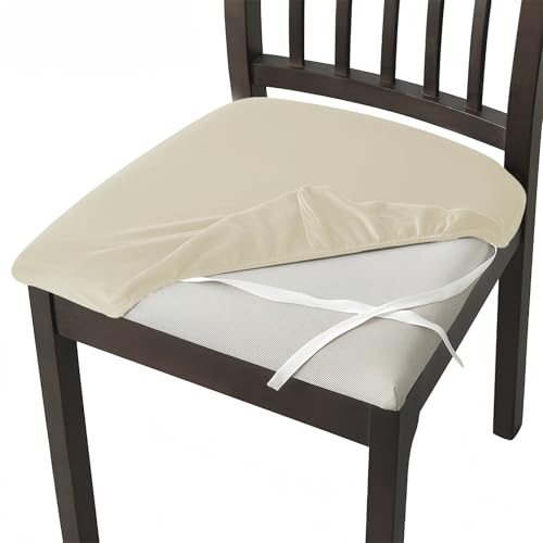 AIMENJOY Stuhlbezug Sitzfläche 2er/4er/6er Set, Stretch Samt Bezug für Stühle Sitzbezüge für Esszimmerstühle Abwaschbar Schonbezug Stuhl Hussen für Esszimmer Küche Hochzeit Garten Büro (Beige,6) AIMENJOY Stuhlbezug Sitzfläche 2er/4er/6er Set, Stretch Samt Bezug für Stühle Sitzbezüge für Esszimmerstühle Abwaschbar Schonbezug Stuhl Hussen für Esszimmer Küche Hochzeit Garten Büro (Beige,6) von AIMENJOY