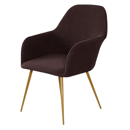 AIMENJOY Stuhlhussen Stretch Stuhlbezug Sesselbezug, Abnehmbare Stretch Schutzbezug für Esszimmerstühle, Sitzbezug für Bürostühle Esszimmerstühle Schminktisch Stuhl Küchenstühle (Bronze,2) von AIMENJOY