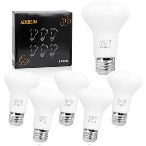 AIMHEIM E27 LED Lampen R63 Dimmbar Warmweiss 3000K, 7W Reflektor Lampen Birnen Ersatz 70W, R63 E27 Leuchtmittel, 6 Stück AIMHEIM E27 LED Lampen R63 Dimmbar Warmweiss 3000K, 7W Reflektor Lampen Birnen Ersatz 70W, R63 E27 Leuchtmittel, 6 Stück von AIMHEIM