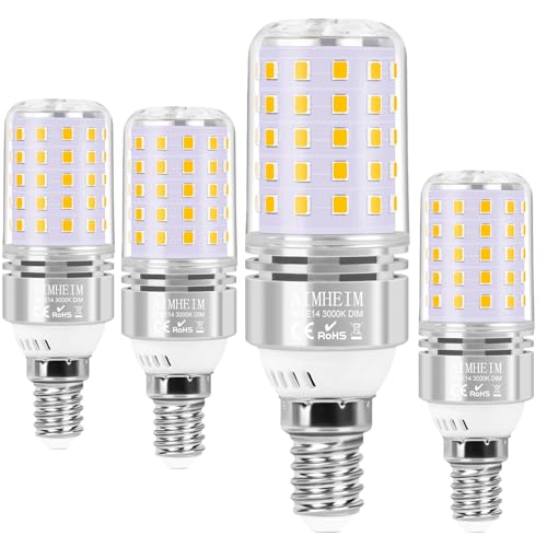 AIMHEIM LED Lampen E14 Warmweiss Dimmbar 8W Ersetzt 80W, Birne E14 Maiskolben Lampen 3000K, LED Leuchtmittel Kein Flackern, Energiesparlampe LED, 4 Stück AIMHEIM LED Lampen E14 Warmweiss Dimmbar 8W Ersetzt 80W, Birne E14 Maiskolben Lampen 3000K, LED Leuchtmittel Kein Flackern, Energiesparlampe LED, 4 Stück von AIMHEIM