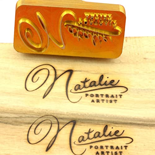 AIMOADO Custom Logo Branding Eisen Personalisierter Wärmestempel Geschenk für Holzarbeiter und Handwerker, handgefertigtes Design (3.8x3.8cm) von AIMOADO