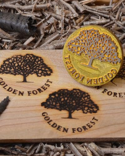 Branding Eisen für Holz Custom Wood Burning Heat Stamp Custom Meatl Stamp Logo for Branding Iron Handmade by Design (1"x1") von AIMOADO
