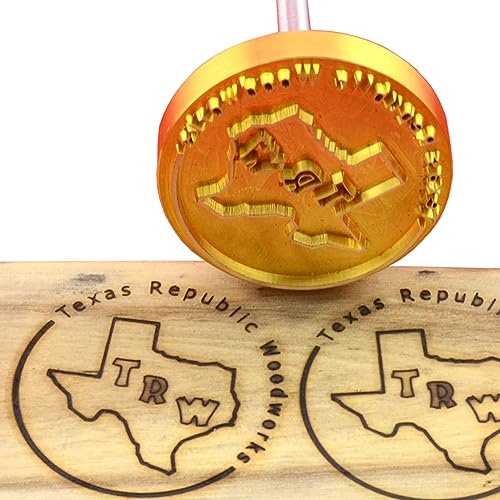 Individuelles Logo Holz Branding Eisen Personalisierte Branding Eisen Stempel für Holzbearbeitung BBQ Handgefertigt von Design Branding Eisen (3,8 x 3,8 cm) von AIMOADO