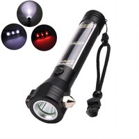 10-in-1 Multifunktions-Taschenlampe fürs Auto mit Fensterbrecher, Gurtschneider, solarbetriebene Multifunktions-Taschenlampe mit 7 Modi, von AIMOONSA