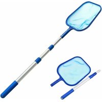 150 cm Pool-Skimmernetz mit 41 Zoll Teleskopgriff. Professionelles Pool-Skimmernetz. Feinmaschiges Pool-Reinigungsset für Pools, Spas, Teiche und von AIMOONSA