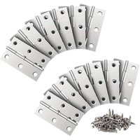 24 Stück Edelstahlscharniere, 66 mm Türscharniere, Klavierscharnier für Wohnmöbel, Hardware, Schrank, Schublade, Türschutz 24 Stück Edelstahlscharniere, 66 mm Türscharniere, Klavierscharnier für Wohnmöbel, Hardware, Schrank, Schublade, Türschutz von AIMOONSA