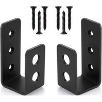 2er-Pack Hochleistungs-Türhalterungen aus Stahl für 2x4-Türen, U-förmige Sicherheitsstange - AIMOONSA von AIMOONSA