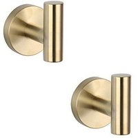 2er-Set Badezimmerhaken aus gebürstetem Gold aus SUS 304 Edelstahl - AIMOONSA 2er-Set Badezimmerhaken aus gebürstetem Gold aus SUS 304 Edelstahl - AIMOONSA von AIMOONSA