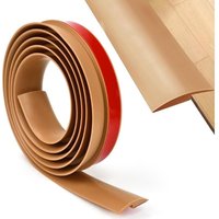 2m PVC Teppichkantenleiste Übergangsprofile Teppichübergangsleiste Klebeübergangsleiste Türleiste Selbstklebende PVC Vinyl Kantenleiste, Braun von AIMOONSA