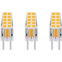 3 Stück 3 W 12 V G6.35 LED-Lampe T3/T4/T5 G6.35/GY6.35 Sockel Warmweiß 3000 K Ersatz für 30 W Halogenlampe für Unterschrankleuchte Schreibtischlampe von AIMOONSA