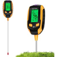 4-in-1-Bodentester, Pflanzenfeuchtigkeitsmessgerät mit Messung von Pflanzen/Bodenfeuchtigkeit/pH-Wert/Sonnenlicht/Umgebungsfeuchtigkeit 4-in-1-Bodentester, Pflanzenfeuchtigkeitsmessgerät mit Messung von Pflanzen/Bodenfeuchtigkeit/pH-Wert/Sonnenlicht/Umgebungsfeuchtigkeit von AIMOONSA