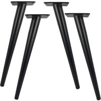 4er-Set 30 cm lange Metall-Tischbeine für moderne Möbel, Kommoden, Schränke, Schreibtische, Ottomanen, Ersatz-Möbelstützbeine, 800 kg Tragkraft – von AIMOONSA