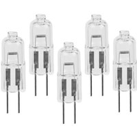 5 Stück G4 6 V 5 W 10 W Kapsel-Halogenlampen G4 12 V 20 W 30 W Halogenlampen Warmweiß für Mikroskop-Licht-Taschenlampen 50 W 12 V [Energieklasse F] von AIMOONSA