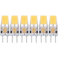 5 W AC DC12 V COB-Glühbirne, GY6.35 Bi-Pin-Sockel-LED-Glühbirne, energiesparende Silikon-Deckenleuchte, nicht dimmbar, entspricht 30 W (6er-Pack), von AIMOONSA