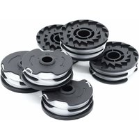 6 Stck Ersatzfadenspulen fr lidl Parkside Akku-Freischneider (prta 20-Li, prt 550, prt 300) 1,6 mm, 2 x 4 m - Aimoonsa von AIMOONSA