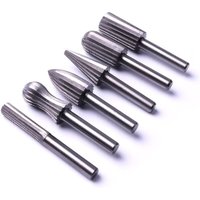 6-teiliges 6-mm-1/4-Zoll-Stahl-Rotationsfräser-Feilenset zum Schleifen und Entgraten von Metall, Kunststoff, Holz und Stein – AIMOONSA von AIMOONSA