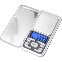 AIMOONSA Präzisions-Küchenwaage, 0,01 g – 500 g, Mini-Multifunktions-Lebensmittelwaage mit LED-Anzeige und Tara-Funktion, elektronische Waage für von AIMOONSA