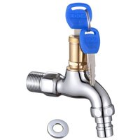 Abschließbarer Wasserhahn aus Messing mit Diebstahlschutz und Schlüsselschloss für den Außenbereich, Garten, Badezimmer oder Waschmaschine – sicherer Abschließbarer Wasserhahn aus Messing mit Diebstahlschutz und Schlüsselschloss für den Außenbereich, Garten, Badezimmer oder Waschmaschine – sicherer von AIMOONSA