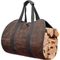 Aufbewahrungstasche für Kaminholz Brennholztasche Faltbare Tragetasche für Brennholz, wasserdichte und gewachste Tragetasche für Kamin, Holzofen im Aufbewahrungstasche für Kaminholz Brennholztasche Faltbare Tragetasche für Brennholz, wasserdichte und gewachste Tragetasche für Kamin, Holzofen im von AIMOONSA