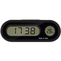 Autouhr, Auto-Digitaluhr mit Thermometer, Mini-Fahrzeug-Armaturenbrettuhr (Auto-Digitaluhr-Thermometer) von AIMOONSA