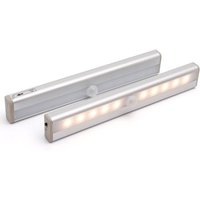 Bewegungsmelderleuchte für den Innenbereich, 2er-Pack 10 LEDs, kabelloses Nachtlicht, per USB wiederaufladbares Bewegungsmelderlicht mit Magnetismus, Bewegungsmelderleuchte für den Innenbereich, 2er-Pack 10 LEDs, kabelloses Nachtlicht, per USB wiederaufladbares Bewegungsmelderlicht mit Magnetismus, von AIMOONSA