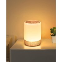 Dimmbare Touch-Tisch-Nachttischlampe, mit 256 RGB-Farben, warmem Farbwechsel-LED-Nachtlicht für Kinder, 2200 mAh, wiederaufladbarer USB-Akku, von AIMOONSA