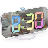 Dimmbarer Wecker mit LED-Anzeige, Digitaluhr, Digitaler Wecker mit Farbschriftarten, Alarm, Schlummerfunktion, Nachttischuhr, Schlafzimmerdekoration Dimmbarer Wecker mit LED-Anzeige, Digitaluhr, Digitaler Wecker mit Farbschriftarten, Alarm, Schlummerfunktion, Nachttischuhr, Schlafzimmerdekoration von AIMOONSA