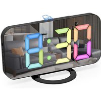 Dimmbarer Wecker mit LED-Anzeige, Digitaluhr, Digitaler Wecker mit Farbschriftarten, Alarm, Schlummerfunktion, Nachttischuhr, Schlafzimmerdekoration Dimmbarer Wecker mit LED-Anzeige, Digitaluhr, Digitaler Wecker mit Farbschriftarten, Alarm, Schlummerfunktion, Nachttischuhr, Schlafzimmerdekoration von AIMOONSA