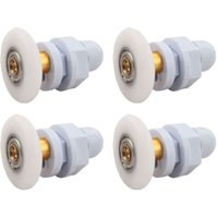 Duschtürrollen, 4 Stück Messing-Duschtürrollen, Schiebetürrollen, als Ersatz für Dusch-Glasschiebetür-Laufrollen (29 mm) von AIMOONSA