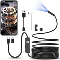 Endoskopkamera mit Licht, 10 m halbstarre Kabelinspektionskamera, 8,0 mm Typ-C-Endoskop und 6 LEDs, USB-Endoskopkamera für Android-Telefone, Endoskopkamera mit Licht, 10 m halbstarre Kabelinspektionskamera, 8,0 mm Typ-C-Endoskop und 6 LEDs, USB-Endoskopkamera für Android-Telefone, von AIMOONSA
