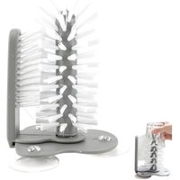 Gläserspüler für Spüle, Gläserbürste, Gläserbürste mit Saugnapfhalterung, Flaschenreinigungsbürste, Gläserbecherspüler für Spüle mit Saugfuß für Long von AIMOONSA