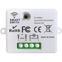 Kabelloser Lichtschalter, 10-A-Relais-Empfänger-Controller, einfache Installation, für Beleuchtung bis zu 1500 W (1 Empfänger) von AIMOONSA