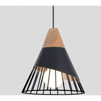 Moderne Industrielle Holz Pendelleuchte Metall Lampenschirm Deckenlampe E27 Einfacher Käfig Kronleuchter Kreative Verstellbare Eisen Pendelleuchte Moderne Industrielle Holz Pendelleuchte Metall Lampenschirm Deckenlampe E27 Einfacher Käfig Kronleuchter Kreative Verstellbare Eisen Pendelleuchte von AIMOONSA