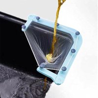 Multifunktionales Spülbecken-Sieb, faltbares dreieckiges Sieb mit Filterbeutel, Ecksieb für die Küchenspüle (1 Ständer + 50 Filterbeutel) von AIMOONSA